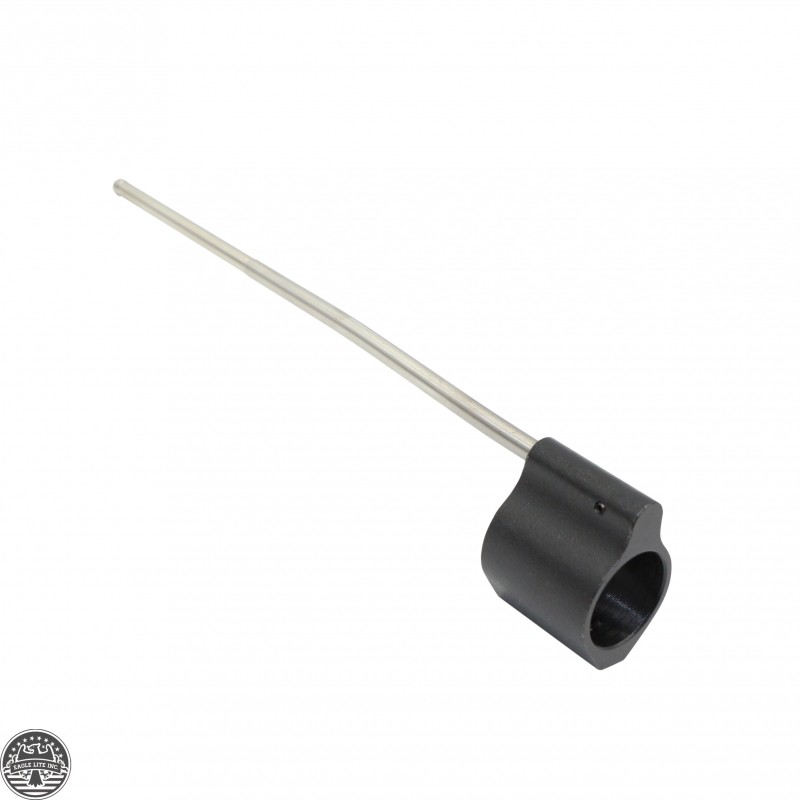 Assembled .750 Low Profile Micro Gas Block And Silver Pistol Length Gas